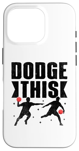 Hülle für iPhone 16 Pro Weiche diesem Völkerballspieler Silhoutte Dodge Ball Handball aus von Dodge Ball Dodgeball Player Gifts