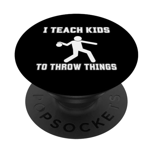 Dodgeball Coach Ich bringe Kindern bei, Dinge zu werfen Dodgeball PopSockets mit austauschbarem PopGrip von Dodgeball Enthusiasts Love This Sport Designs