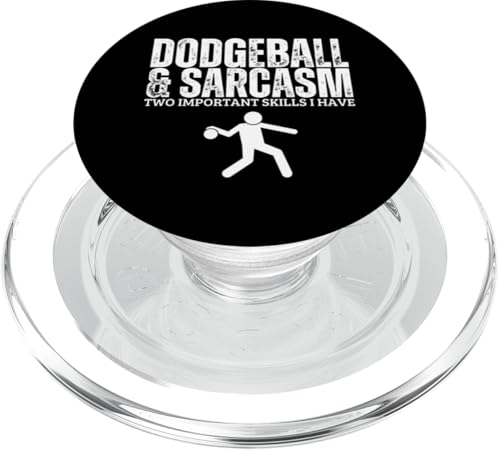 Dodgeball und Sarkasmus Lustiger Völkerballspieler PopSockets PopGrip für MagSafe von Dodgeball Enthusiasts Love This Sport Designs