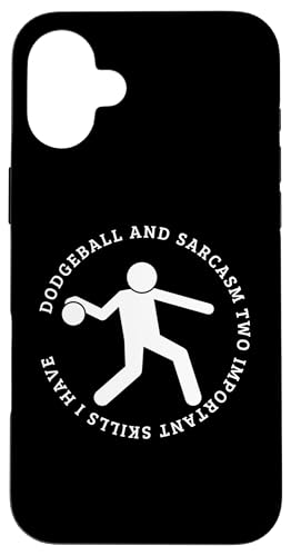 Hülle für iPhone 16 Plus Dodgeball und Sarkasmus Lustiger Völkerballspieler von Dodgeball Enthusiasts Love This Sport Designs