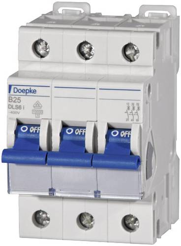 Doepke 09916115 DLS6I B25A 3polig 10KA Leitungsschutzschalter 3polig 25A 230 V, 400V von Doepke