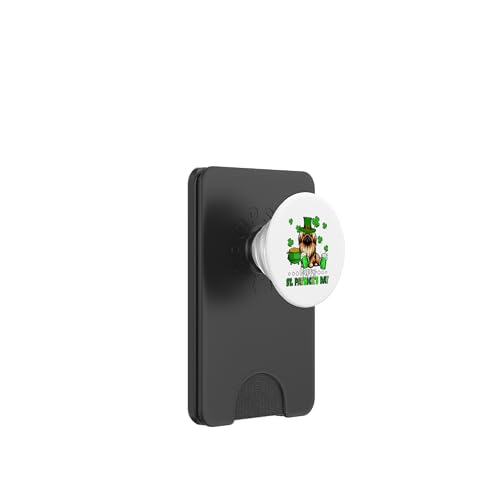 Happy St. Patrick's Day Irish Pekinese Shamrocks Beer PopSockets PopWallet für MagSafe von Dog 4th Of July Costume