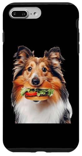 Hülle für iPhone 7 Plus/8 Plus Shetland Sheepdog Burger von Dog Burger Design