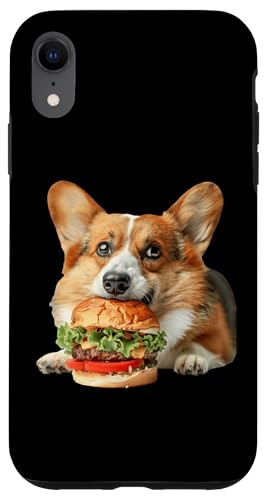 Hülle für iPhone XR Pembroke Welsh Corgi Burger von Dog Burger Design