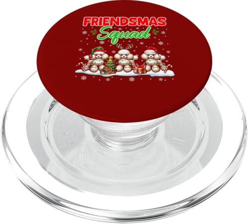 Friends Squad Christmas Three Santa Reindeer Elf Poodles PopSockets PopGrip für MagSafe von Dog Christmas Costume