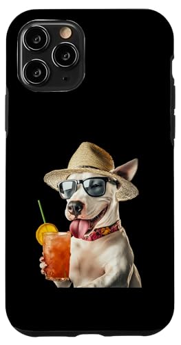 Bullterrier Cocktail Hülle für iPhone 11 Pro von Dog Cocktails Design