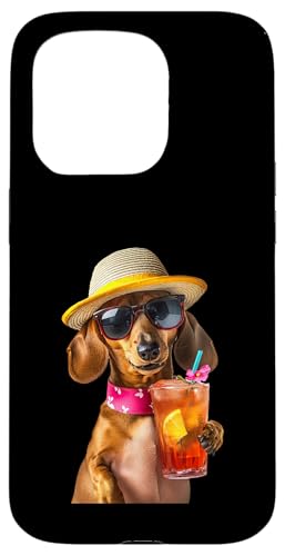 Dackel-Cocktail Hülle für iPhone 15 Pro von Dog Cocktails Design