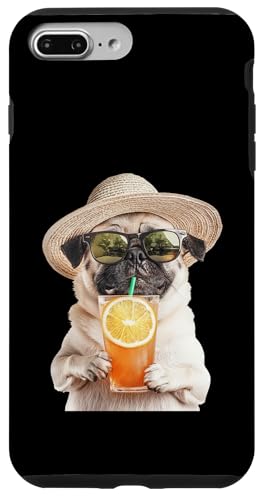 Mops-Cocktail Hülle für iPhone 7 Plus/8 Plus von Dog Cocktails Design