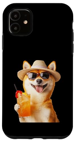 Shiba Inu Cocktail Hülle für iPhone 11 von Dog Cocktails Design