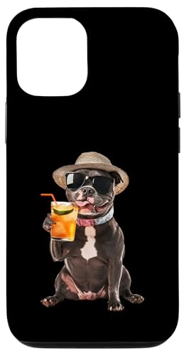 Staffordshire Bullterrier Cocktail Hülle für iPhone 12/12 Pro von Dog Cocktails Design