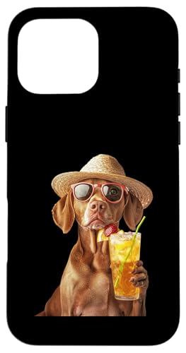 Vizsla Cocktail Hülle für iPhone 16 Pro Max von Dog Cocktails Design