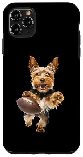 Hülle für iPhone 11 Pro Max Yorkshire Terrier Fußball von Dog Football Design