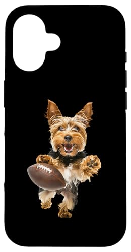 Hülle für iPhone 16 Yorkshire Terrier Fußball von Dog Football Design