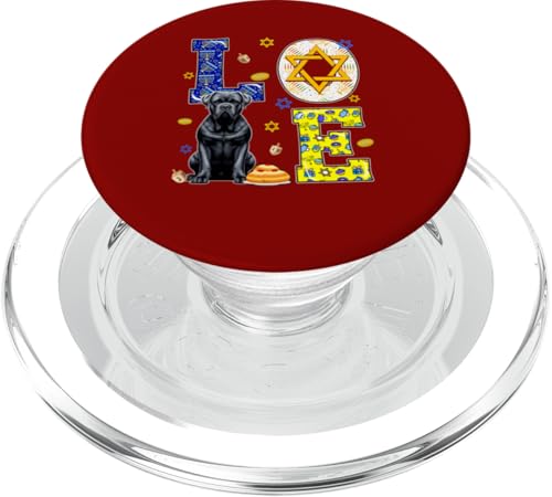 LOVE Hanukkah Cane Corso Kostüm jüdische Symbole Besitzer Kinder PopSockets PopGrip für MagSafe von Dog Hanukkah Costume