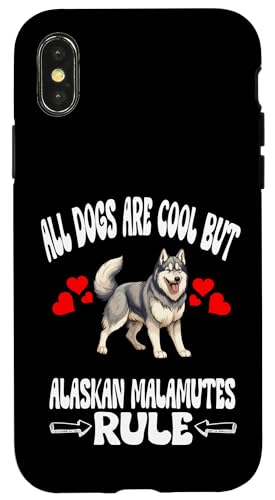 Alle Hunde sind cool, aber Alaskan Malamutes Dogs Hülle für iPhone X/XS von Dog Pets