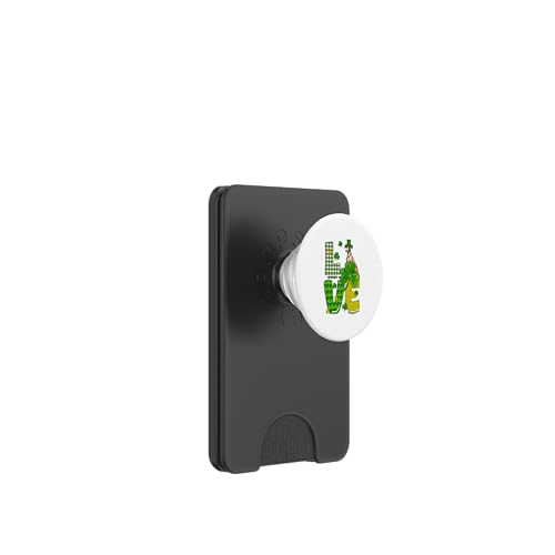 LIEBE St. Patrick's Day Whippet Shamrocks Lustige Besitzerfamilie PopSockets PopWallet für MagSafe von Dog St. Patrick's Day Costume