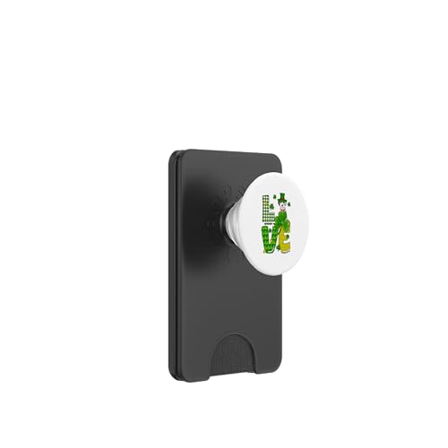 Love St. Patrick's Day Dalmatiner Kleeblätter Lustiger Besitzer PopSockets PopWallet für MagSafe von Dog St. Patrick's Day Costume