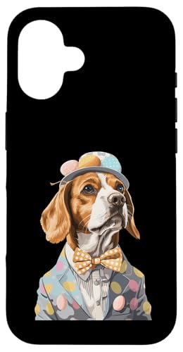 Hülle für iPhone 16 Beagle Anzug Ostern von Dog Suit Design