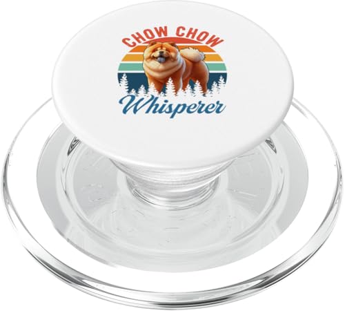 Vintage Retro Chow Chow Whisperer Funny Dog Owner Lover PopSockets PopGrip für MagSafe von Dog Vacations Costume