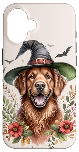 Hülle für iPhone 16 Chesapeake Bay Retriever Hund Halloween Aquarell Kunstwerk von Doggies Unlimited