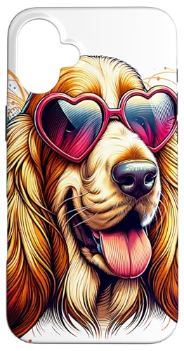 Hülle für iPhone 16 Plus Grand Basset Griffon Vendéen Dog St. Valentines Day Kunstwerk von Doggies Unlimited