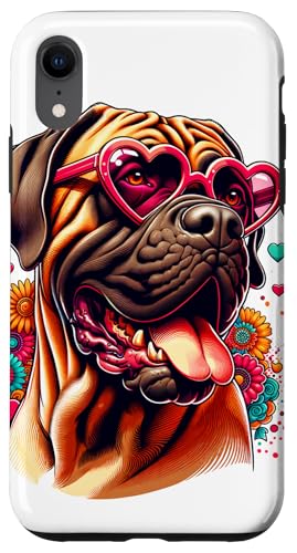 Hülle für iPhone XR Boerboel Dog St. Valentinstag Kunstwerk von Doggies Unlimited