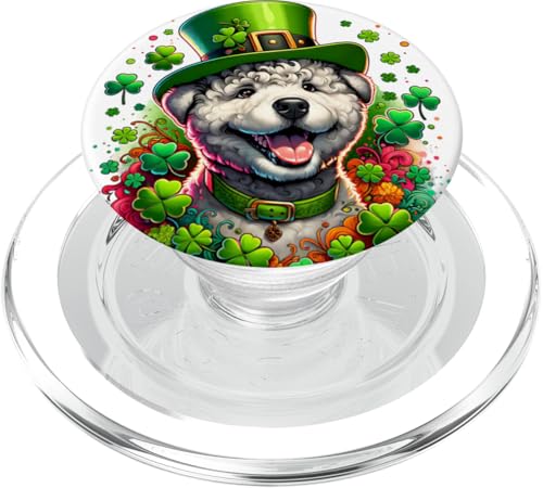 Pumi Dog St. Patricks Day Kunstwerk PopSockets PopGrip für MagSafe von Doggies Unlimited