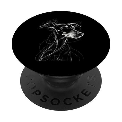 American Foxhound Sketch Funny Dog Lover Design PopSockets Klebender PopGrip von Dogs 365