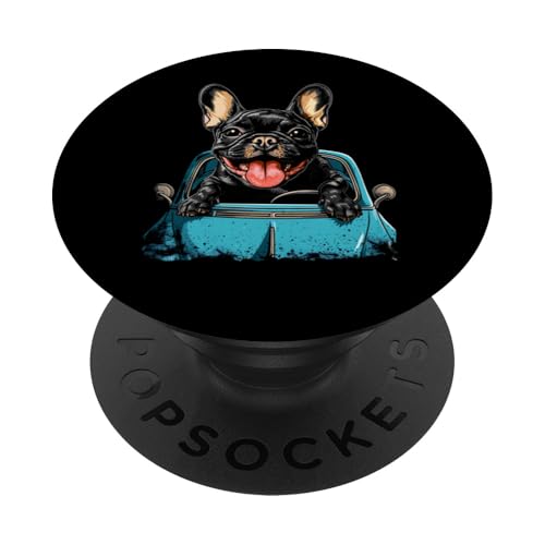 Französische Bulldogge Hund Auto Auto Frenchie Lover Lustig PopSockets Klebender PopGrip von Dogs 365