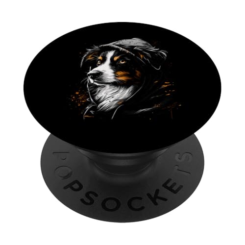 Kapuzenpullover Australian Shepherd Dog Cool Aussie Besitzer Geschenk PopSockets Klebender PopGrip von Dogs 365