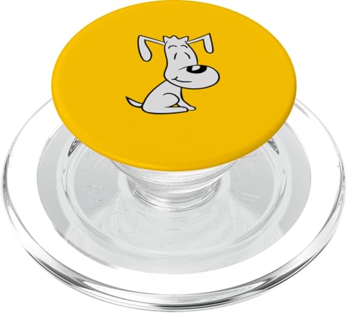 Hund klein glücklich Haustier niedlich lustig Tierliebhaber Comic Cartoon PopSockets PopGrip für MagSafe von Dogs Funny Cute Dog Pet Owner Animal Lover Comics