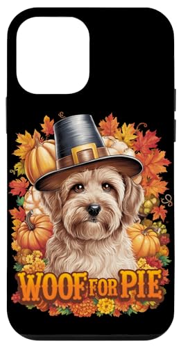 Hülle für iPhone 12 mini Lustiges Thanksgiving Cute Dog Pilgrim Woof For Pie von Dogs Lover Thanksgiving Boys Girls Men Women Tees