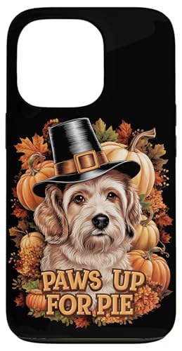 Hülle für iPhone 13 Pro Lustiger Thanksgiving-Hund Pilgrim Pfoten für Kuchen von Dogs Lover Thanksgiving Boys Girls Men Women Tees