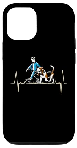 Hülle für iPhone 12/12 Pro Heartbeat Evolution EKG Hund Walking Hunde Walker Pet Puppy von Dogs Walking Dog Walker Gifts