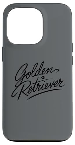 Hülle für iPhone 13 Pro Golden Retriever Pfote für Hund, einfaches Design, Pfote für Mama und Papa von DogsLife4ever