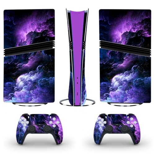 DolDer PS5 Pro Skin Sticker/Aufkleber Folie schützende Haut Schale für Sony PS5 Pro Konsole und 2 Dualshock Controller (0205) von DolDer