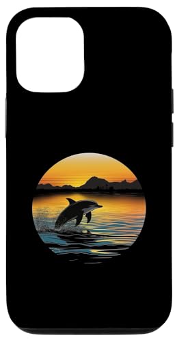 Hülle für iPhone 15 Pro Niedliches Dolphin Art Mammal Sunrise Design von Dolphin Lover Art Sunrise