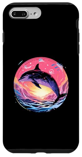 Hülle für iPhone 7 Plus/8 Plus Niedliches Dolphin Art Mammal Sunrise Design von Dolphin Lover Art Sunrise