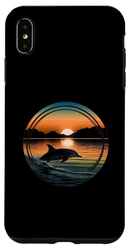 Hülle für iPhone XS Max Niedliches Dolphin Art Mammal Sunrise Design von Dolphin Lover Art Sunrise