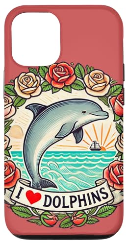 Hülle für iPhone 13 Pro I Love Delphins Art Beach von Dolphin Lovers Snugg