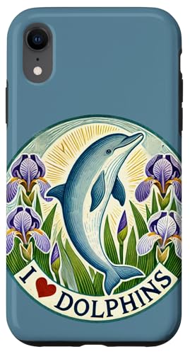 Hülle für iPhone XR I Love Delphins Art Beach von Dolphin Lovers Snugg
