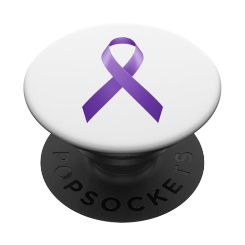 Bewusstsein für häusliche Gewalt lila Überlebende Frauen PopSockets Klebender PopGrip von Domestic Violence Awareness Shopp