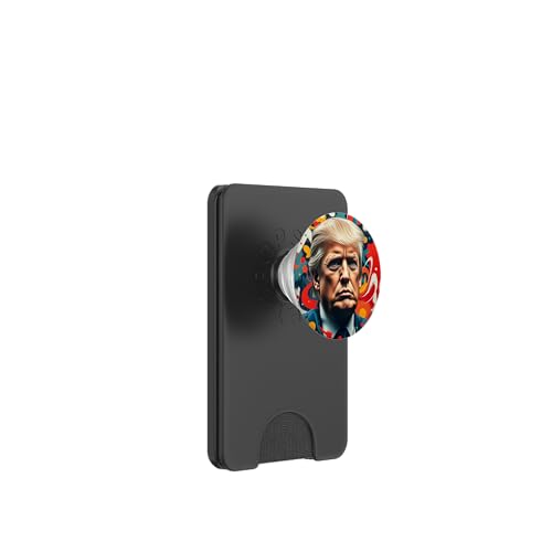 Donald Trump Abstrakter Expressionismus Kunstbewegung Portrait PopSockets PopWallet für MagSafe von Donald Trump Portrait Art