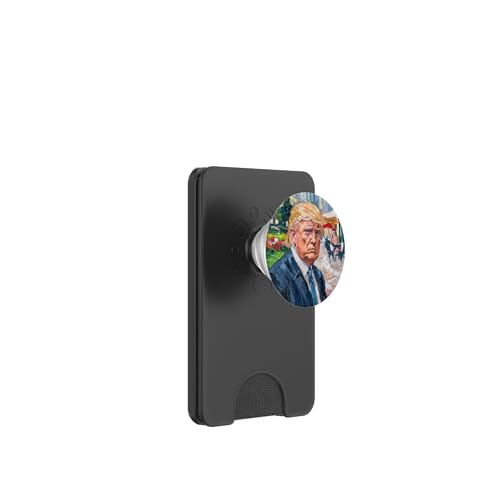 Donald Trump Impressionismus Kunstbewegung Porträt Malerei PopSockets PopWallet für MagSafe von Donald Trump Portrait Art