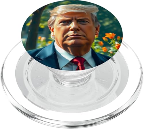 Donald Trump Impressionismus Kunstbewegung Portrait PopSockets PopGrip für MagSafe von Donald Trump Portrait Art