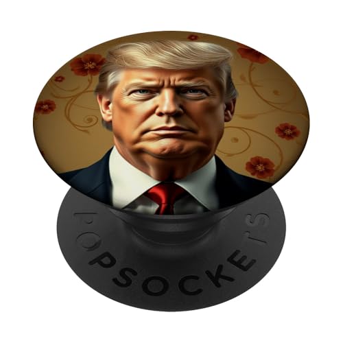 Donald Trump Jugendstil-Porträt PopSockets Klebender PopGrip von Donald Trump Portrait Art