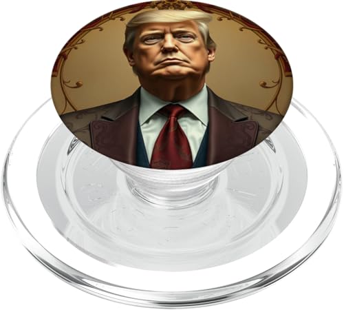 Donald Trump Jugendstil-Porträt PopSockets PopGrip für MagSafe von Donald Trump Portrait Art