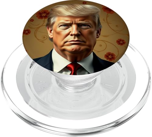 Donald Trump Jugendstil-Porträt PopSockets PopGrip für MagSafe von Donald Trump Portrait Art