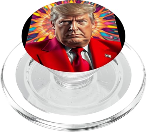 Donald Trump Pop-Art-Porträt für moderne Kunst PopSockets PopGrip für MagSafe von Donald Trump Portrait Art