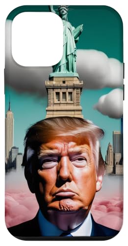 Donald Trump Surrealismus Kunstbewegung Portrait Hülle für iPhone 12 mini von Donald Trump Portrait Art